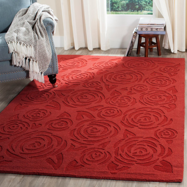 3D Red Roses 1092 Allan P. Friedlander Rug Non Slip Rug Mat